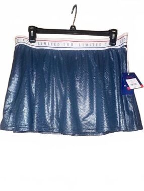 Limited Too Girls' Blue Athletic Skort with Built-in Shorts, Size XL